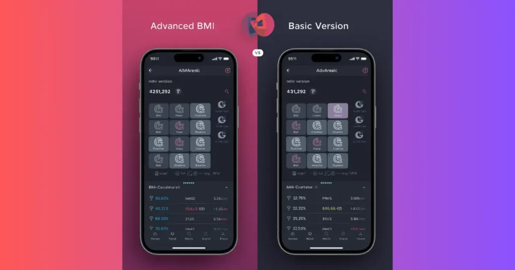 Advanced BMI Calculator vs Basic Version