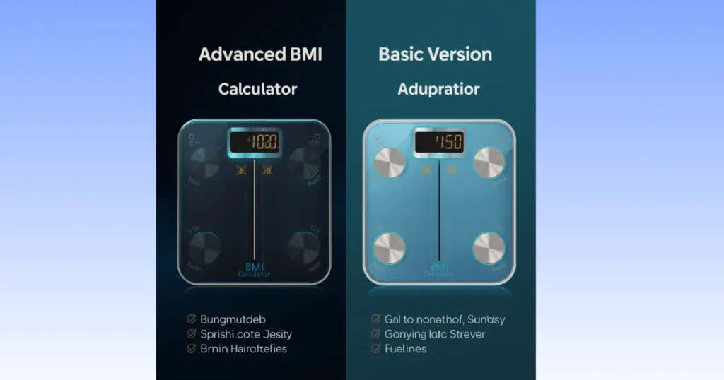 Advanced BMI Calculator vs Basic Version